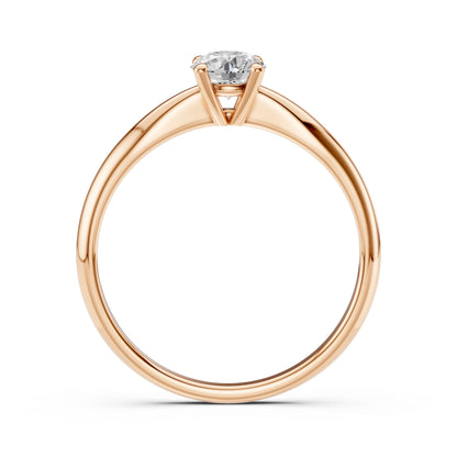 Solitaire Ring (Round), 0.4 ct — 101-10021(4.7)