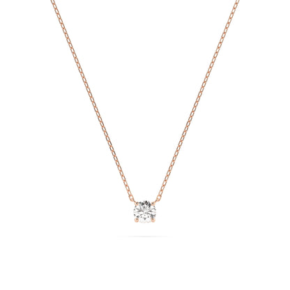 Solitaire Necklace (Round), 0.1 ct — 104-10040(3.0)
