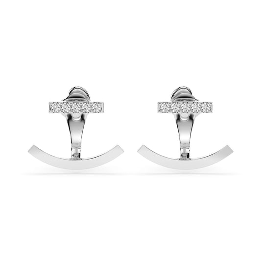 Minimalism Earring (Round), 0.15 ct — 102-10084