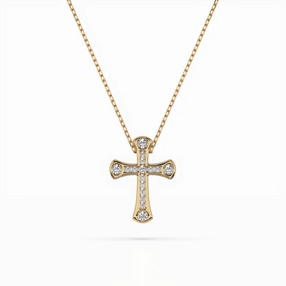 Minimalism Necklace (Round), 0.06 ct — 104-10009
