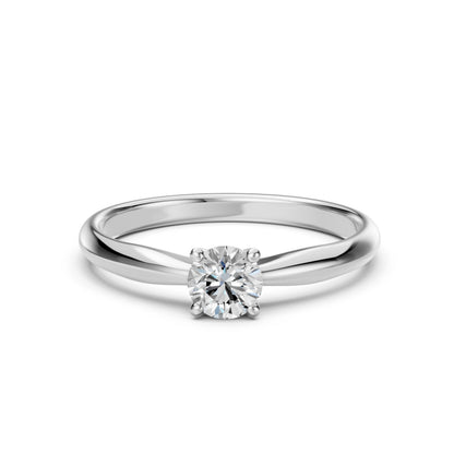 Solitaire Ring (Round), 0.4 ct — 101-10021(4.7)