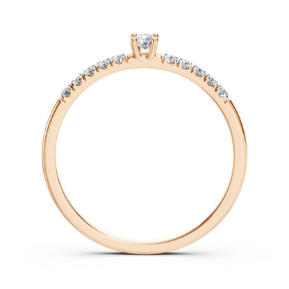 Solitaire Eternity Ring (Round), 0.07 ct — 101-10126/2(2.6)