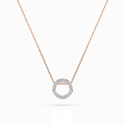 Minimalism Necklace (Round), 0.09 ct — 104-10028