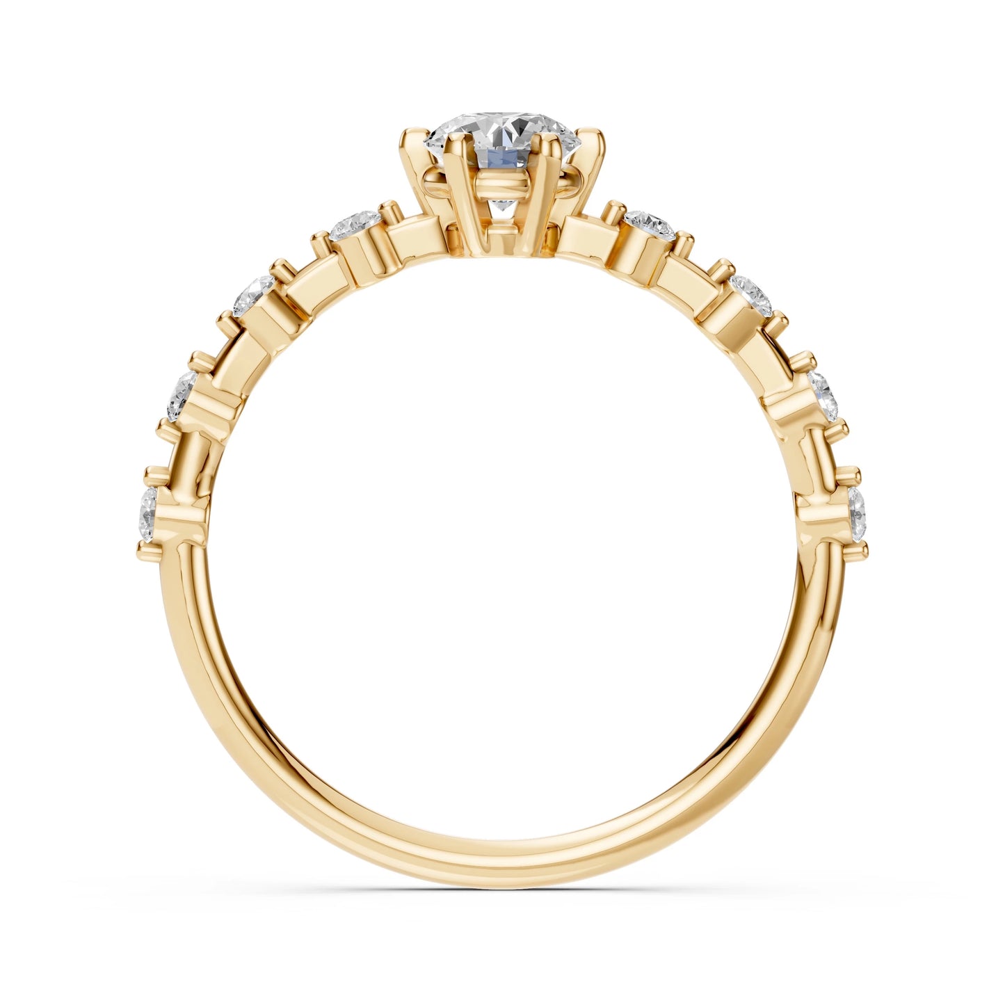 Solitaire Eternity Ring (Round), 0.4 ct — 101-10144(4.7)