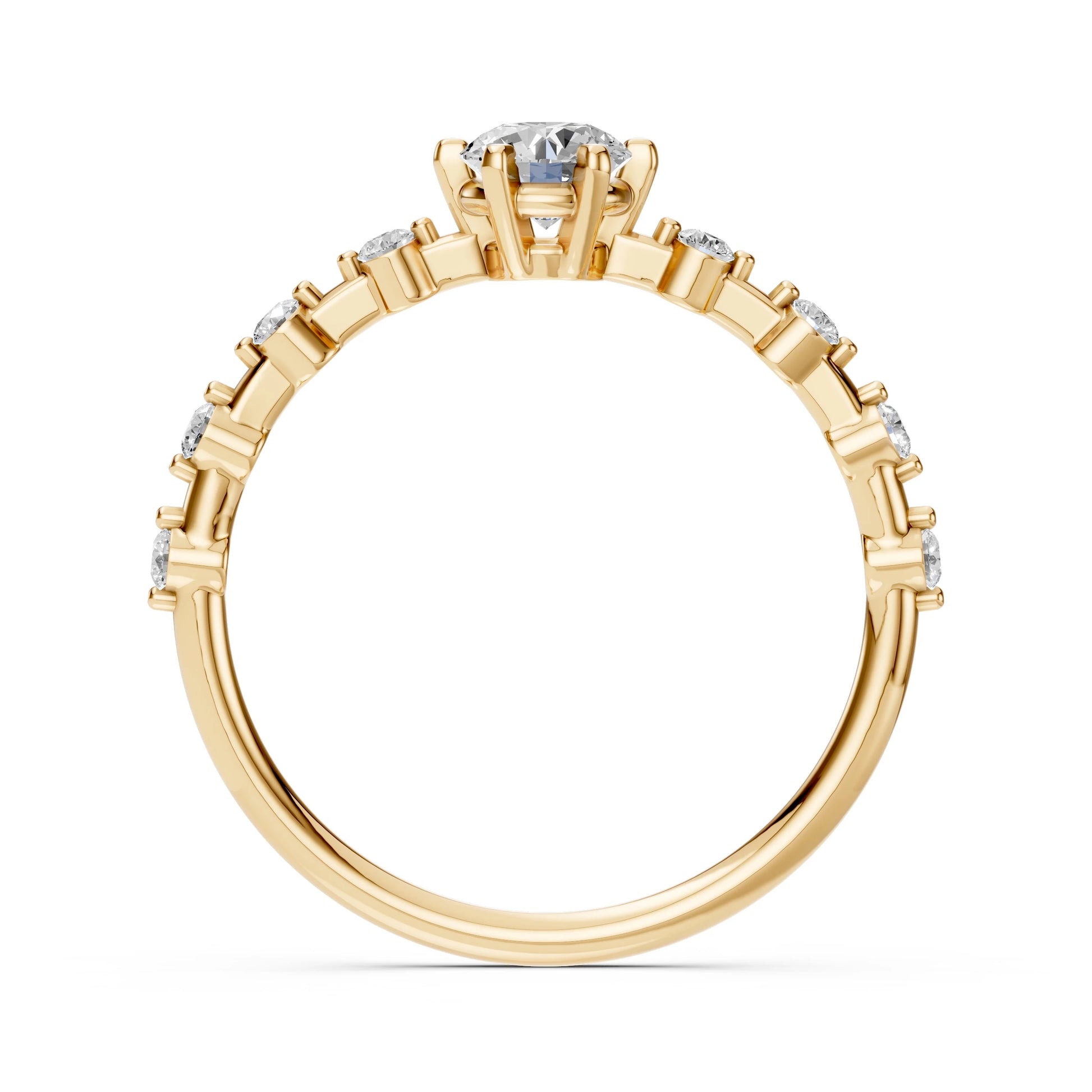 Solitaire Eternity Ring (Round), 0.4 ct — 101-10144(4.7)