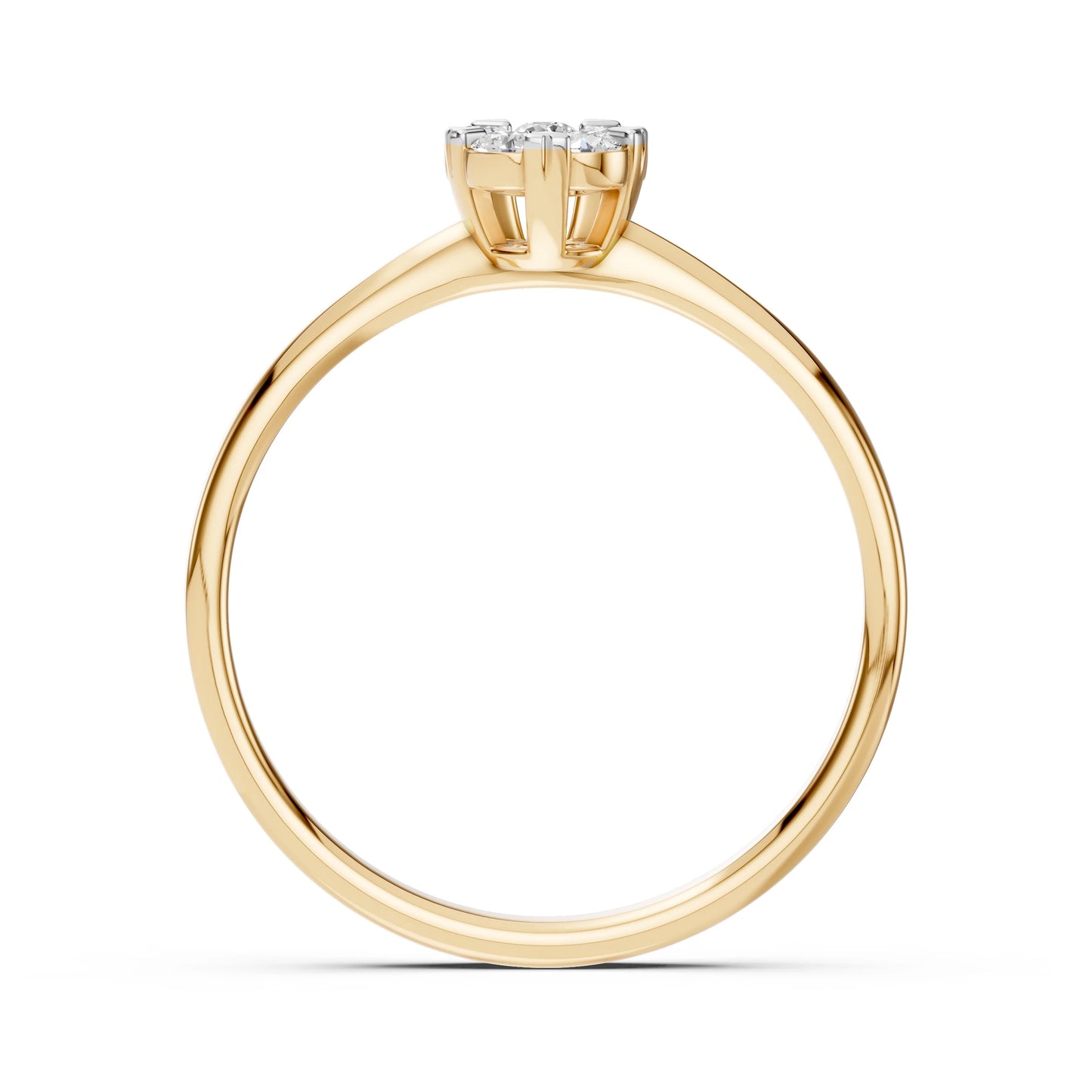 Illusion Ring (Round), 0.06 ct — 101-10015/1(2.5)
