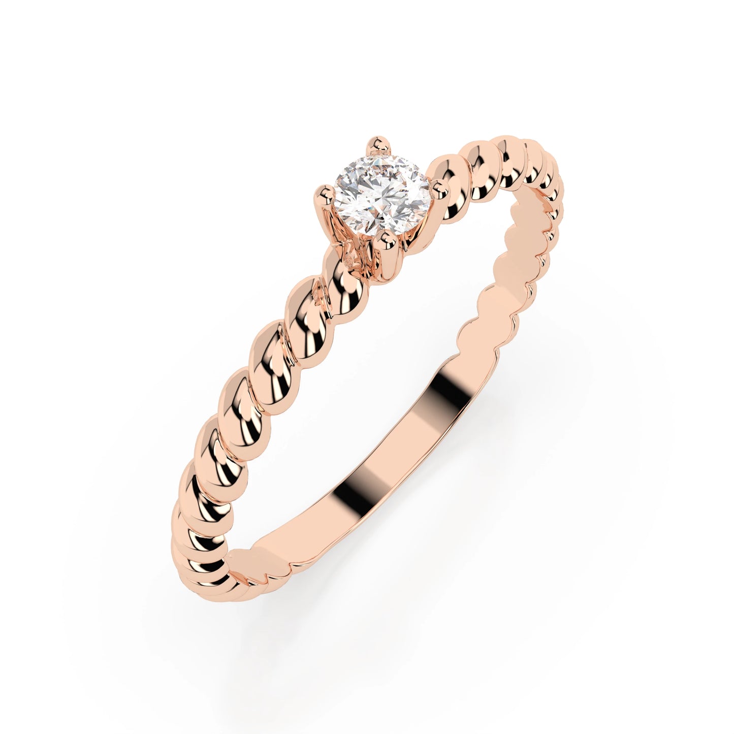 Solitaire Ring (Round), 0.06 ct — 101-10038(2.5)