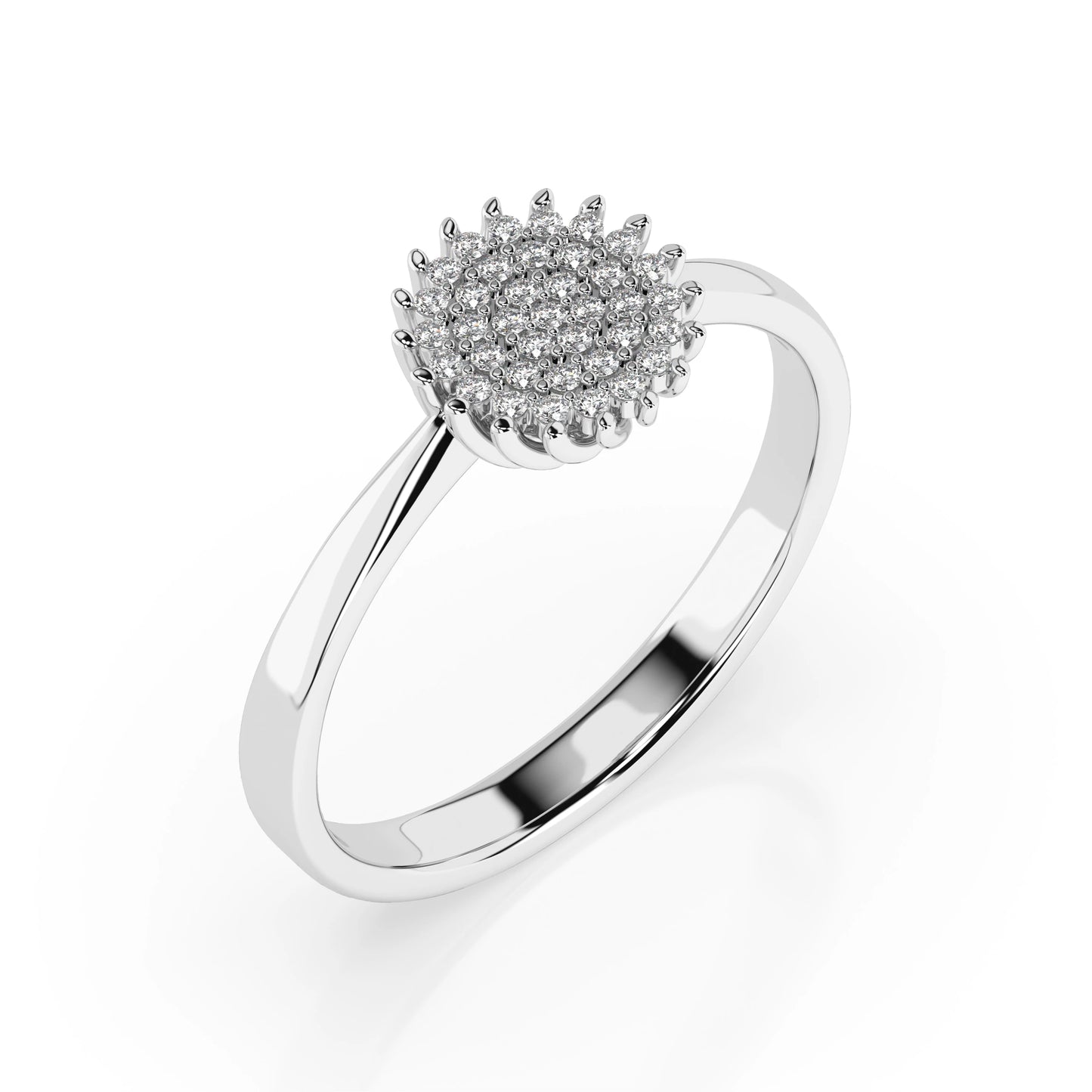 Illusion Ring (Round), 0.15 ct — 101-10171
