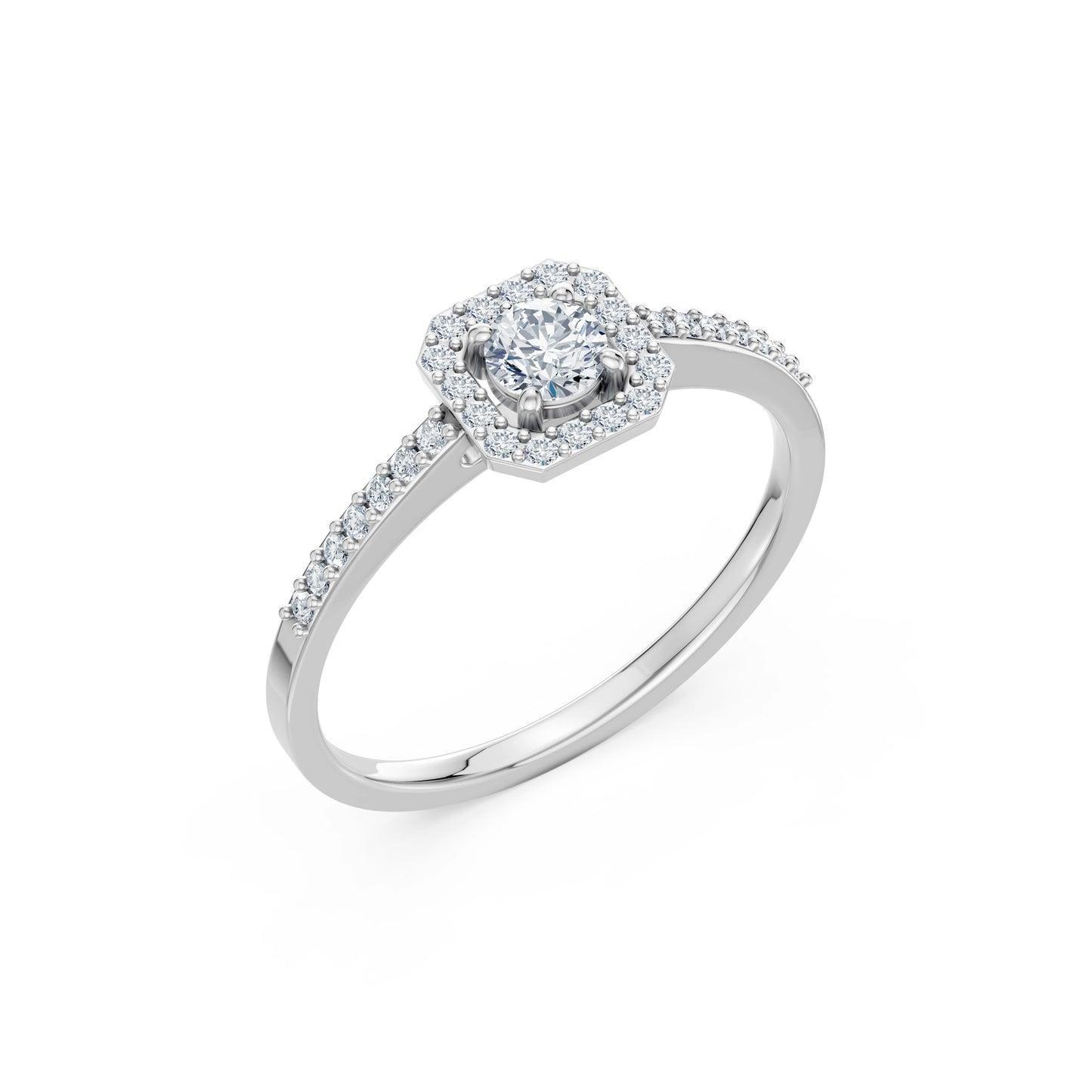 Solitaire Eternity Ring, 0.2 ct — 101-10118/2(3.7)