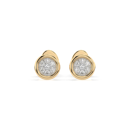 Illusion Earring (Round), 0.08 ct — 102-10068