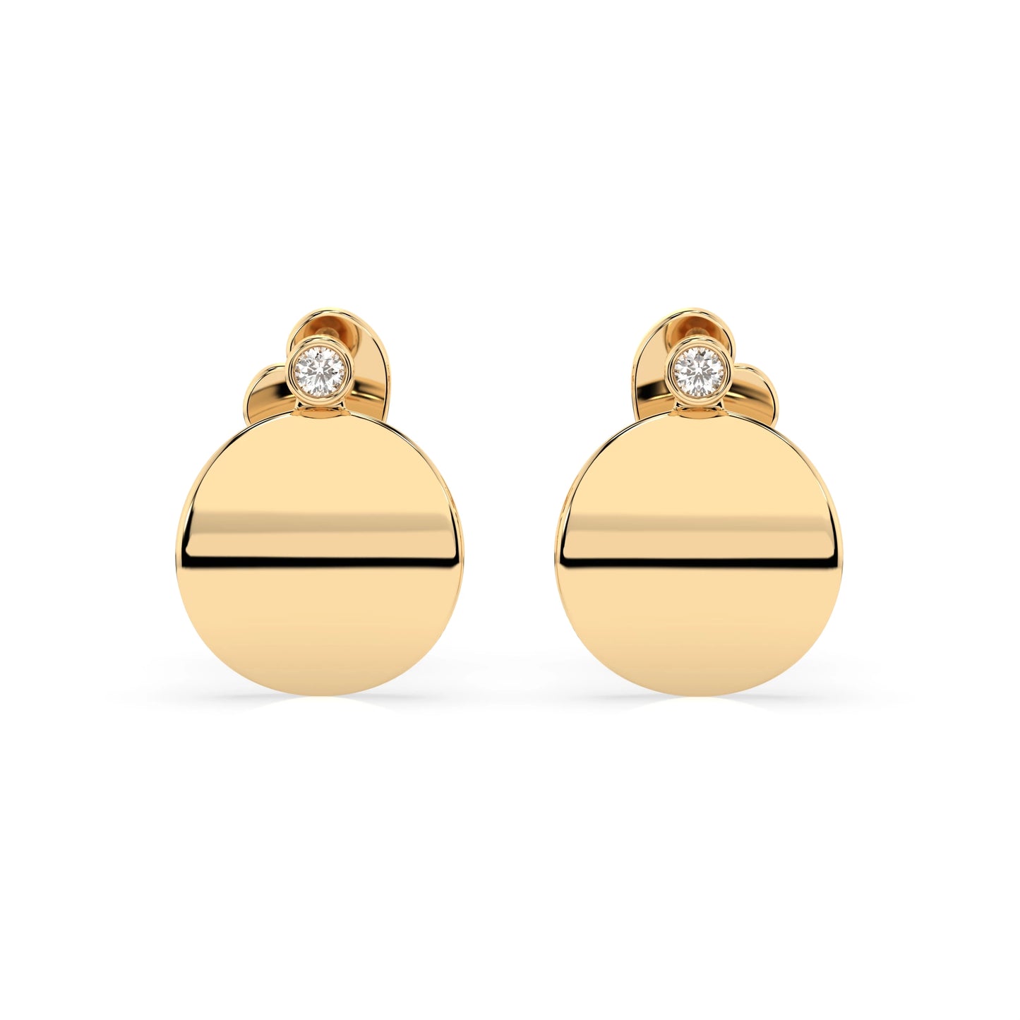 Minimalism Earring (Round), 0.04 ct — 102-10067