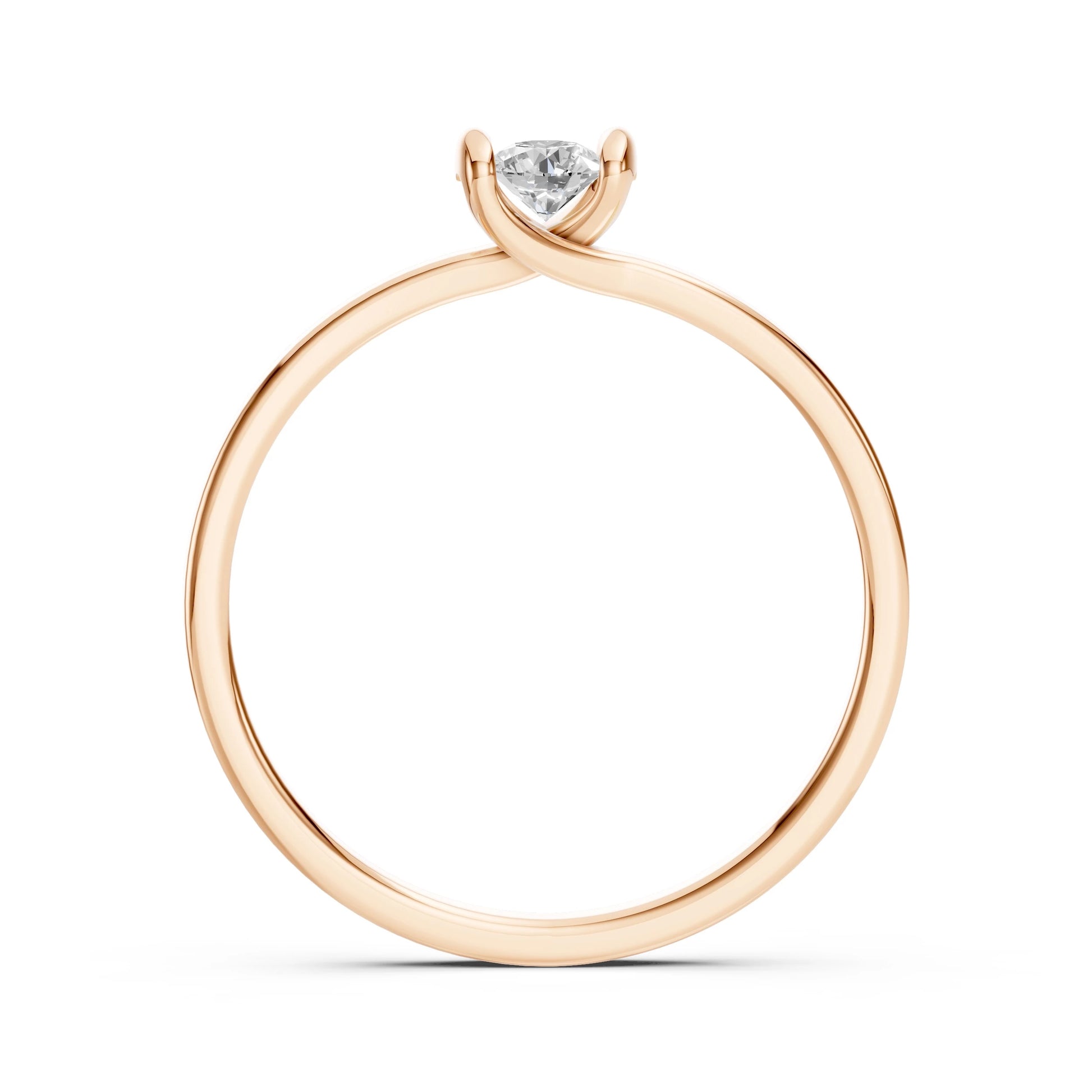 Solitaire Ring (Round), 0.2 ct — 101-10016(3.7)