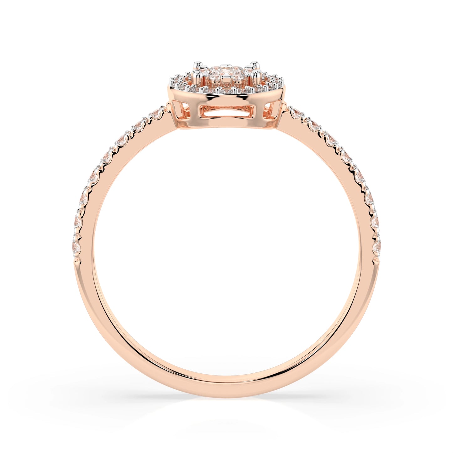 Illusion Ring (Round), 0.03 ct — 101-10018(2.0)