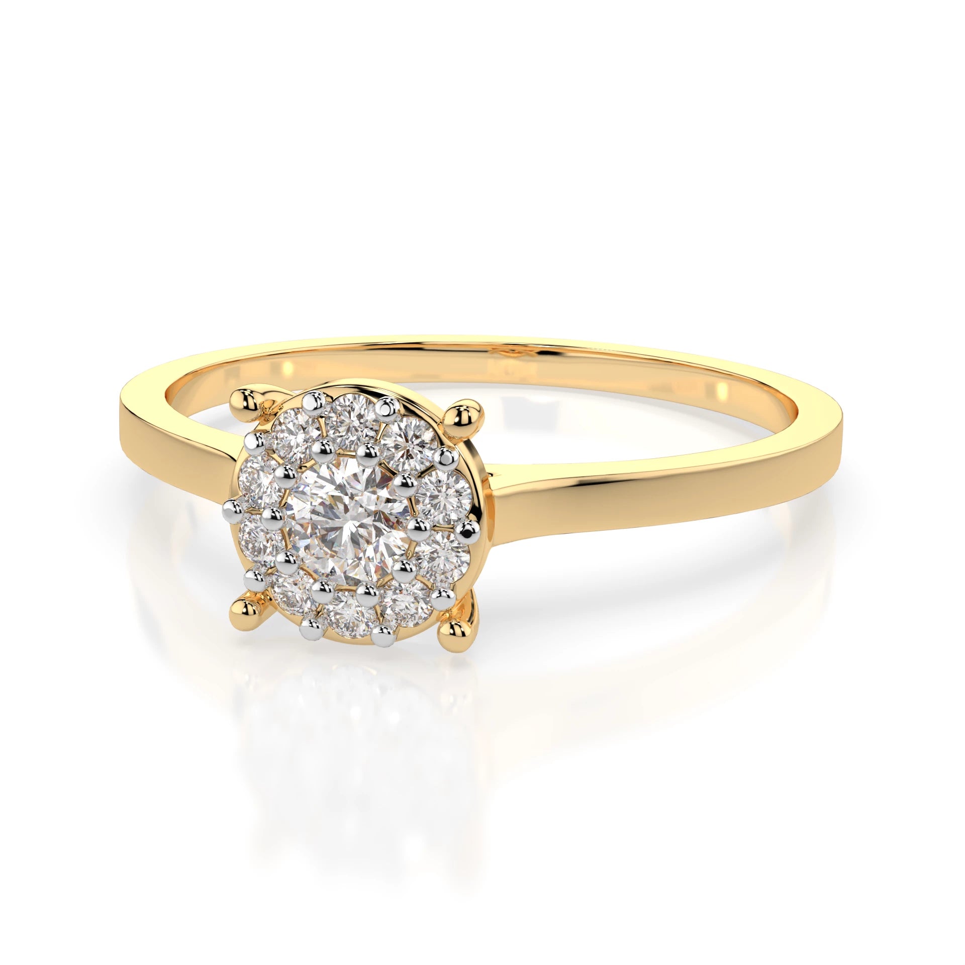 Solitaire Eternity Ring (Round), 0.1 ct — 101-10017/1(3.0)