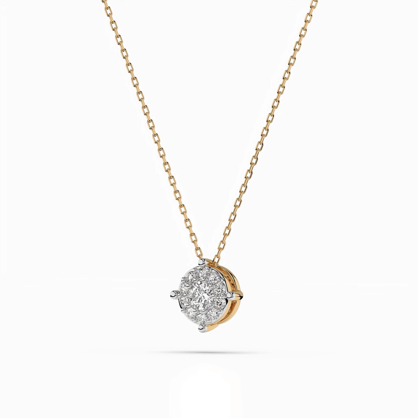Solitaire Eternity Necklace (Round), 0.1 ct — 104-10001(3.0)