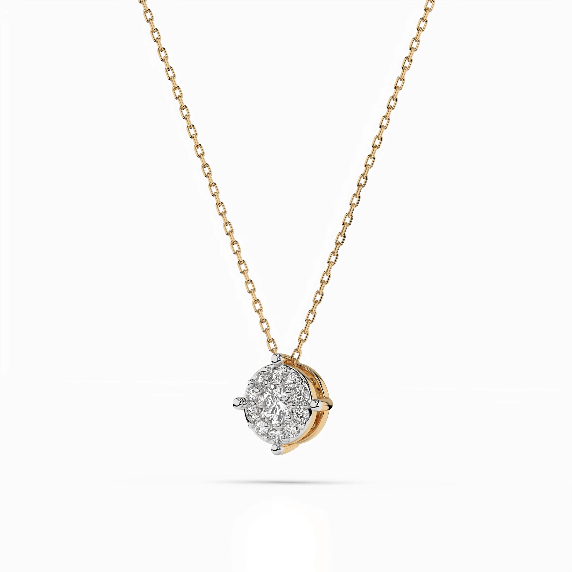 Solitaire Eternity Necklace (Round), 0.1 ct — 104-10001(3.0)