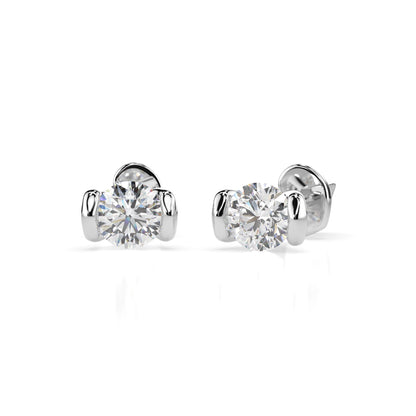 Solitaire Butterfly Earring (Round), 0.6 ct — 102-10016(4.2)