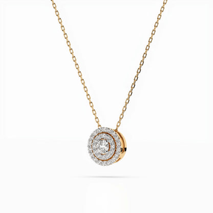 Illusion Necklace (Round), 0.09 ct — 104-10043