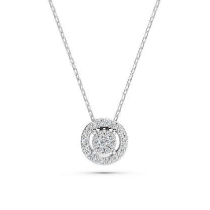 Illusion Necklace (Round), 0.03 ct — 104-10002(2.0)