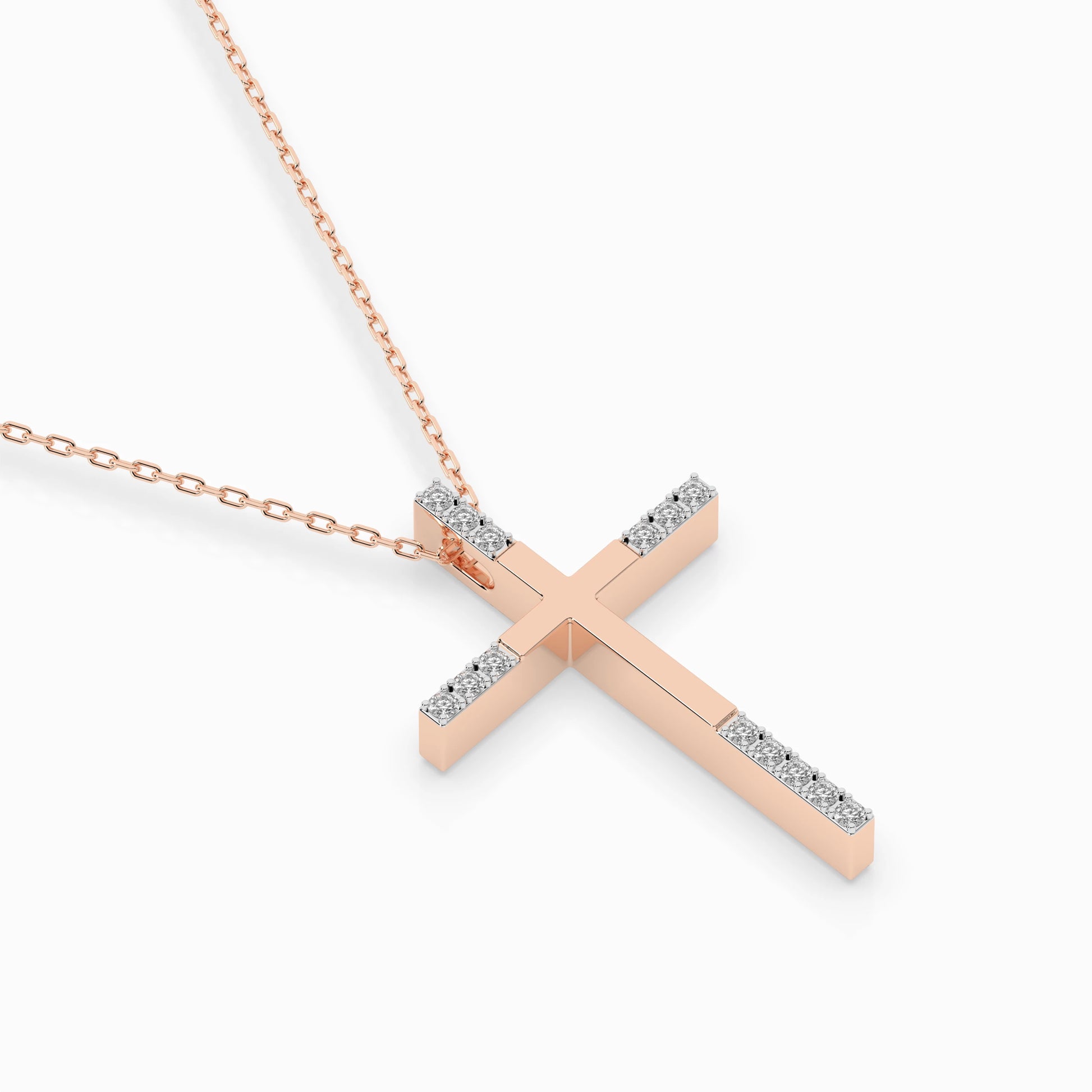 Minimalism Necklace (Round), 0.08 ct — 104-10016