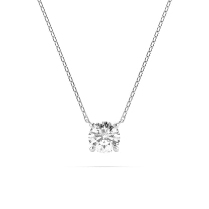 Solitaire Necklace (Round), 0.4 ct — 104-10040(4.7)