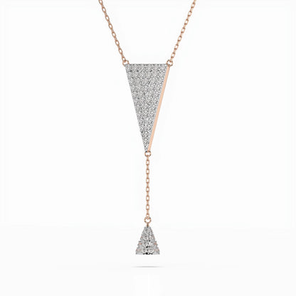 Minimalism Necklace (Round), 0.41 ct — 104-10018/2