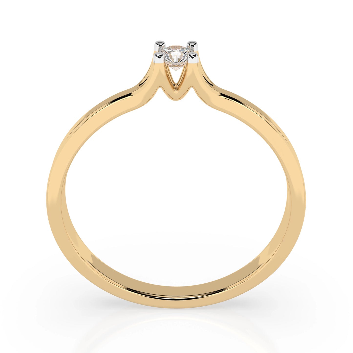 Solitaire Ring (Round), 0.06 ct — 101-10033(2.5)