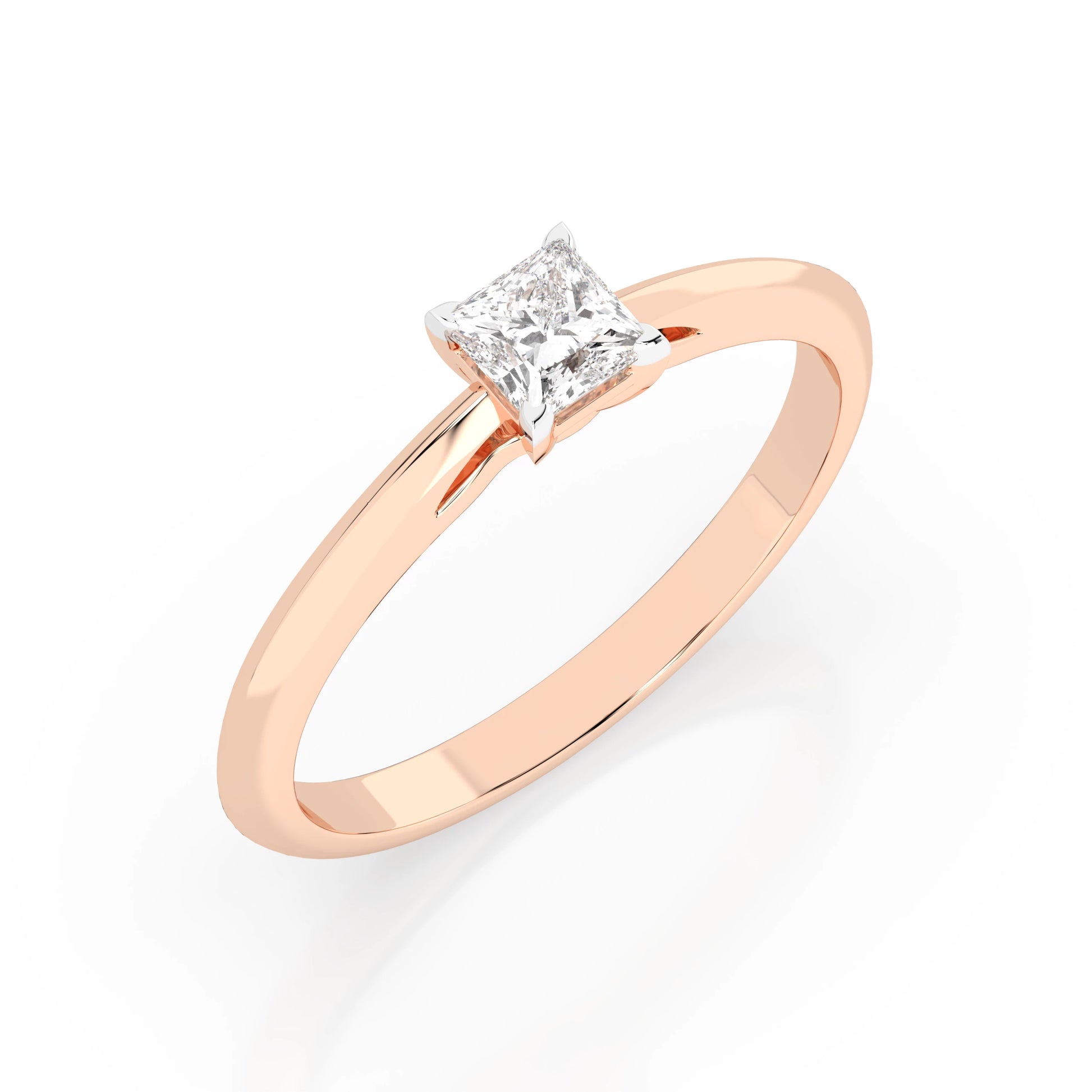 Solitaire Ring (Princess), 0.3 ct — 101-10190(0.30)PR