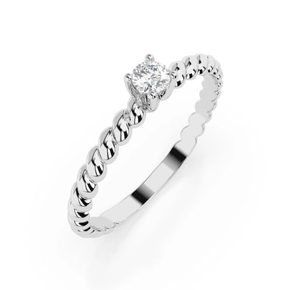 Solitaire Ring (Round), 0.06 ct — 101-10038(2.5)