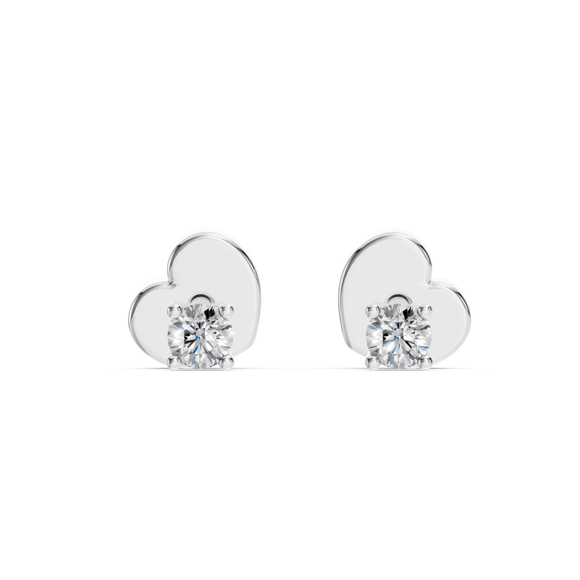 Solitaire Butterfly Earring (Round), 0.2 ct — 102-10012/1(3.0)