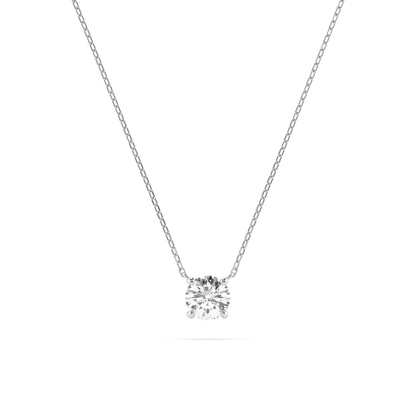 Solitaire Necklace (Round), 0.5 ct — 104-10040(5.1)