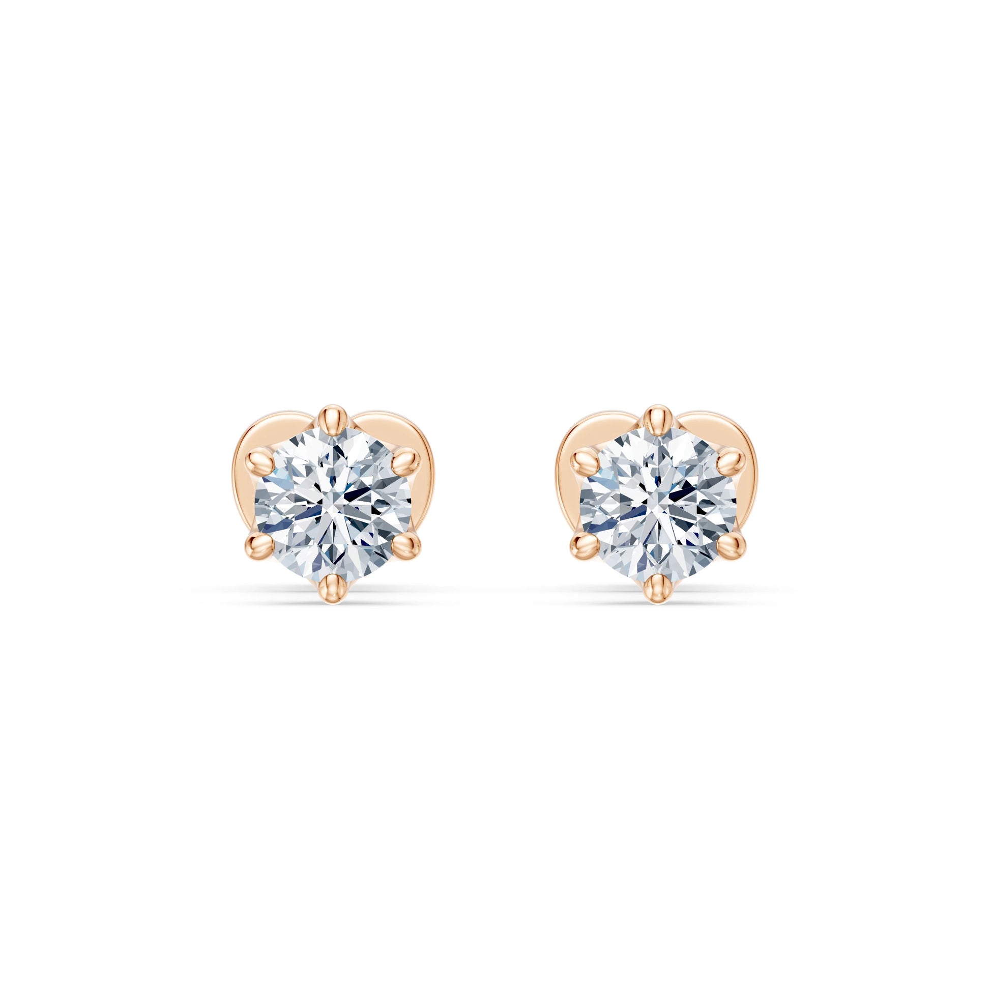 Solitaire Butterfly Earring, 0.6 ct — 102-10040/1(4.2)