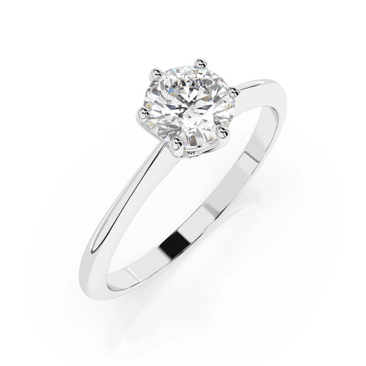 Solitaire Ring (Round), 0.5 ct — 101-10027(5.1)