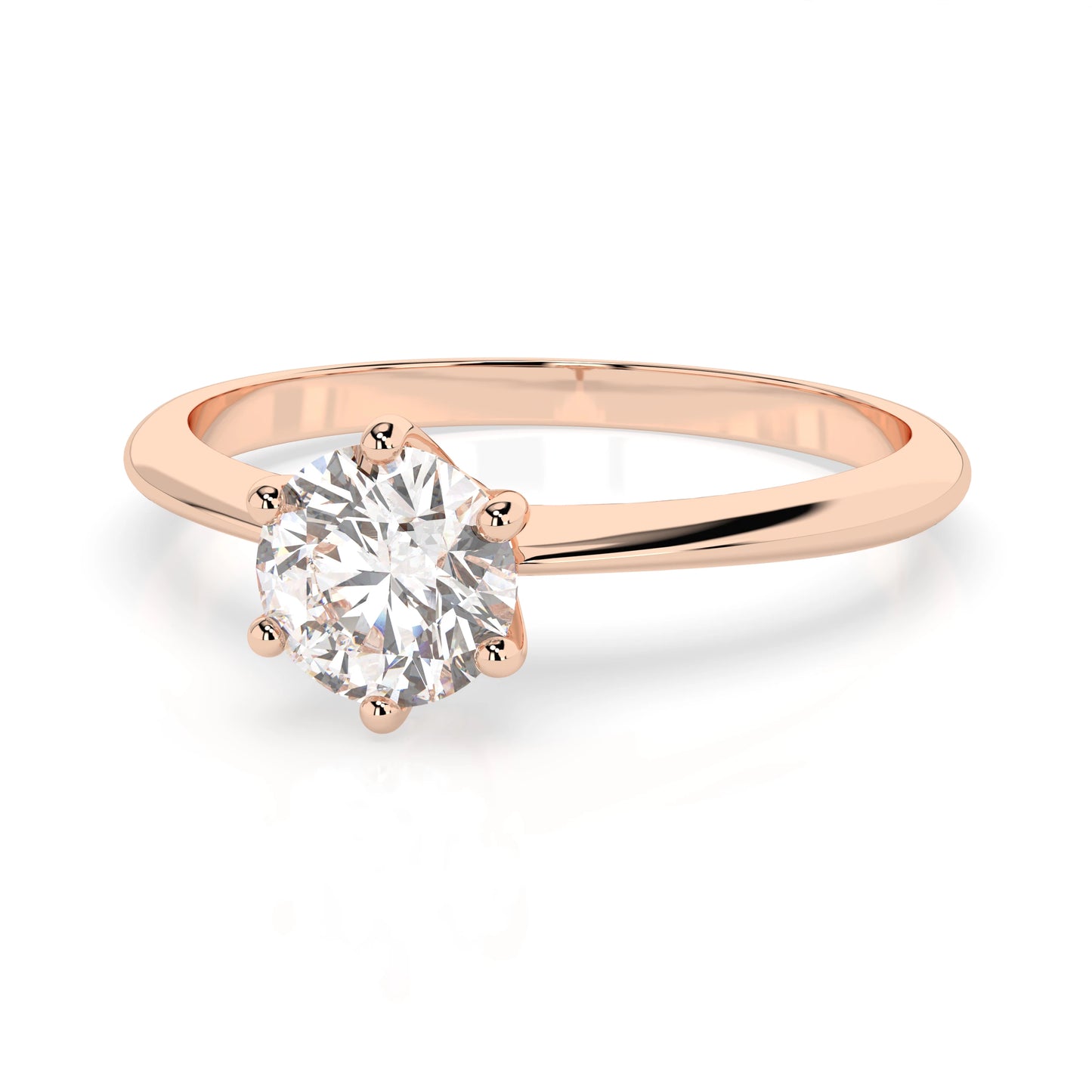 Solitaire Ring (Round), 0.35 ct — 101-10027(4.5)