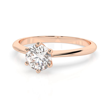 Solitaire Ring (Round), 0.35 ct — 101-10027(4.5)