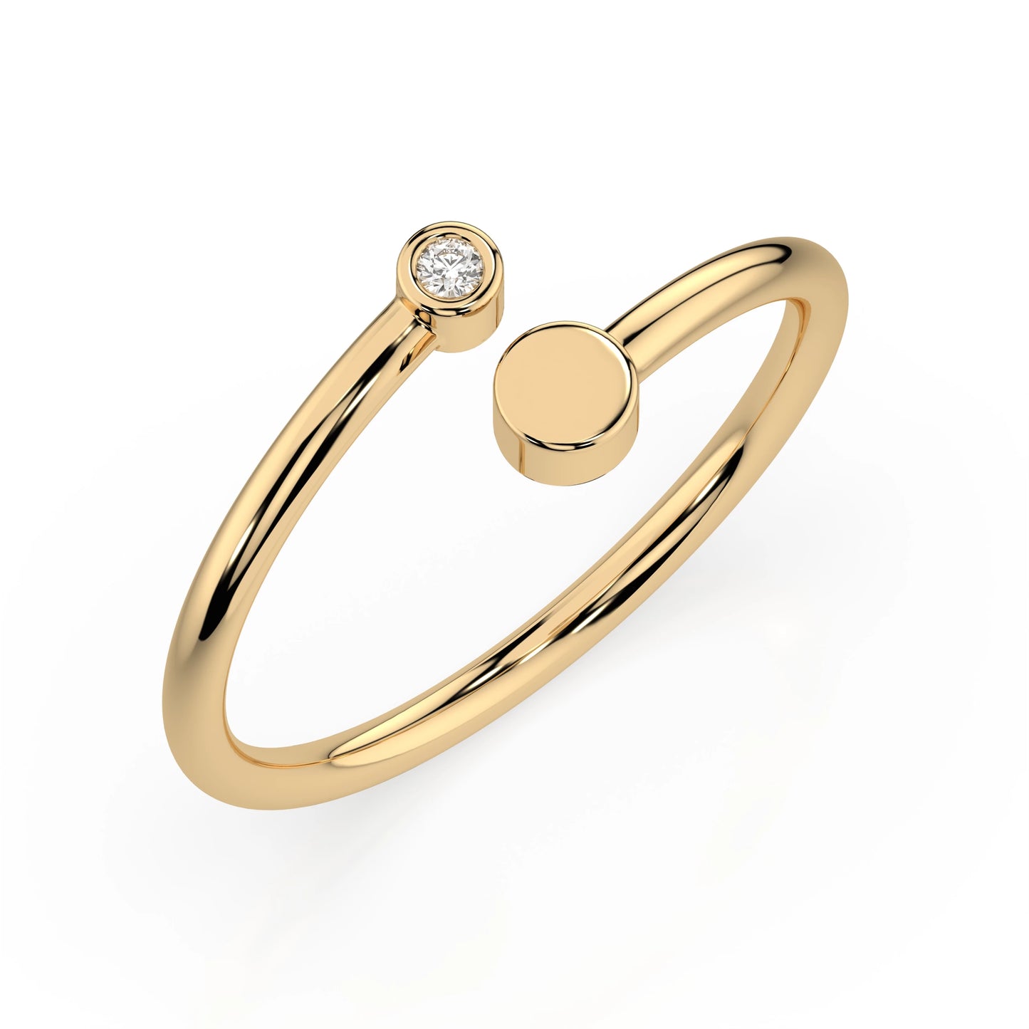 Minimalism Ring (Round), 0.02 ct — 101-10071
