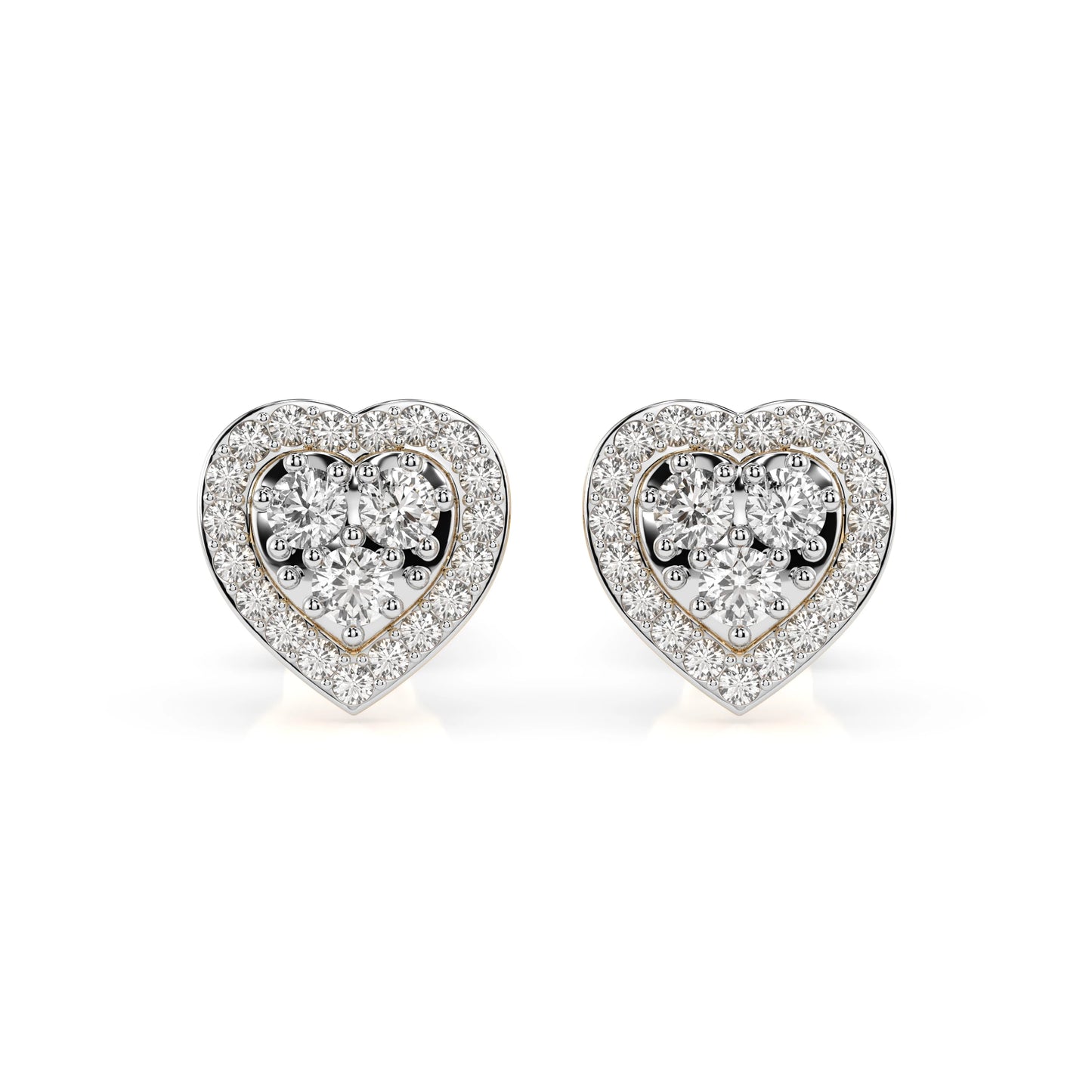 Illusion Earring (Round), 0.17 ct — 102-10096