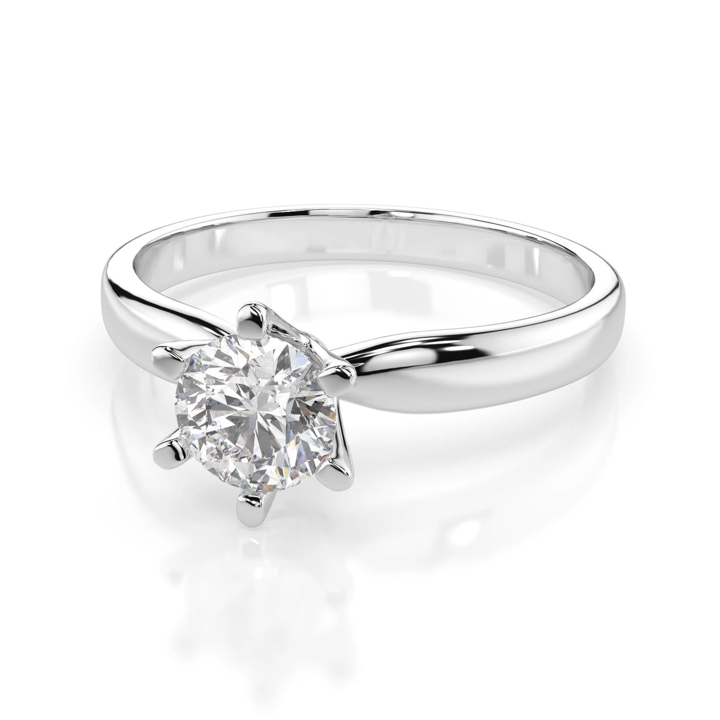 Solitaire Ring (Round), 0.5 ct — 101-10040(5.1)