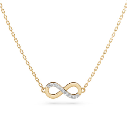 Minimalism Necklace (Round), 0.05 ct — 104-10072