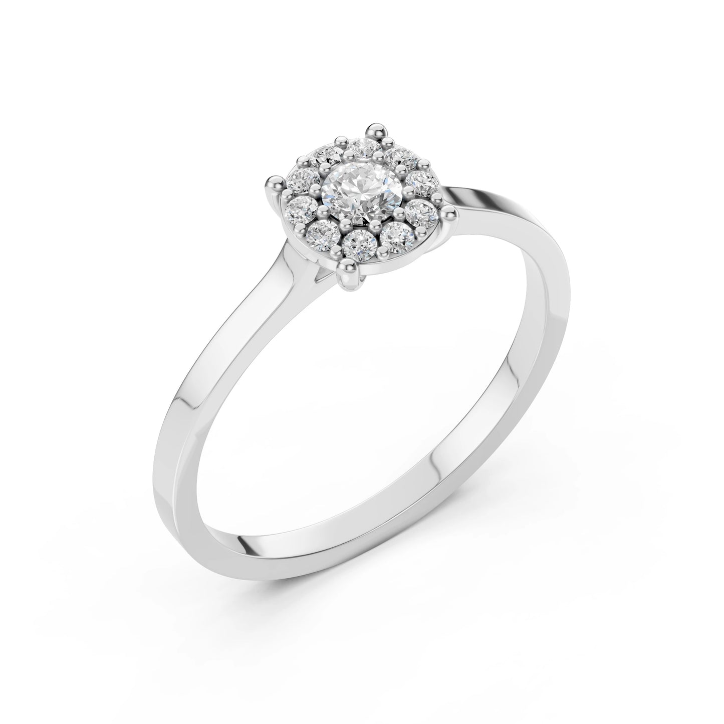 Solitaire Eternity Ring (Round), 0.15 ct — 101-10017/1(3.4)