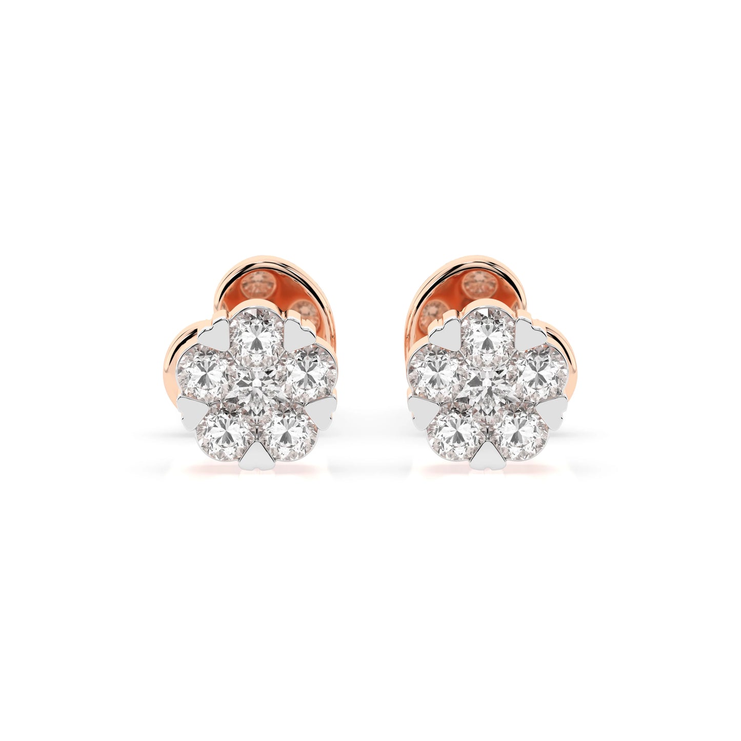 Illusion Earring (Round), 0.03 ct — 102-10015/2(1.5)