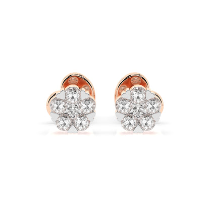 Illusion Earring (Round), 0.03 ct — 102-10015/2(1.5)