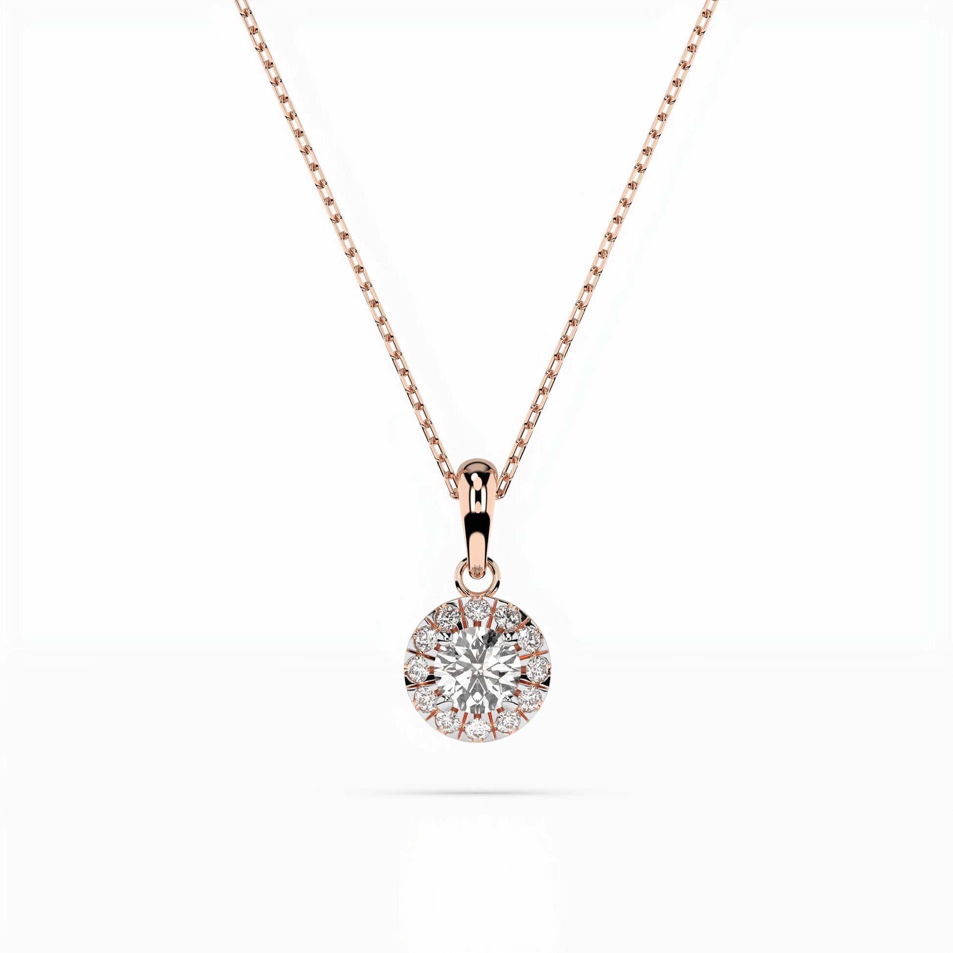 Solitaire Eternity Necklace (Round), 0.2 ct — 104-10053(3.7)