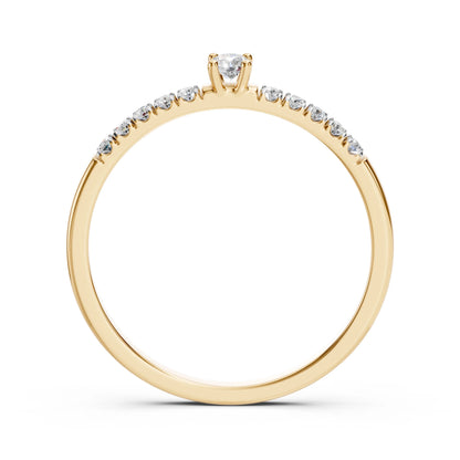 Solitaire Eternity Ring (Round), 0.07 ct — 101-10126/2(2.6)