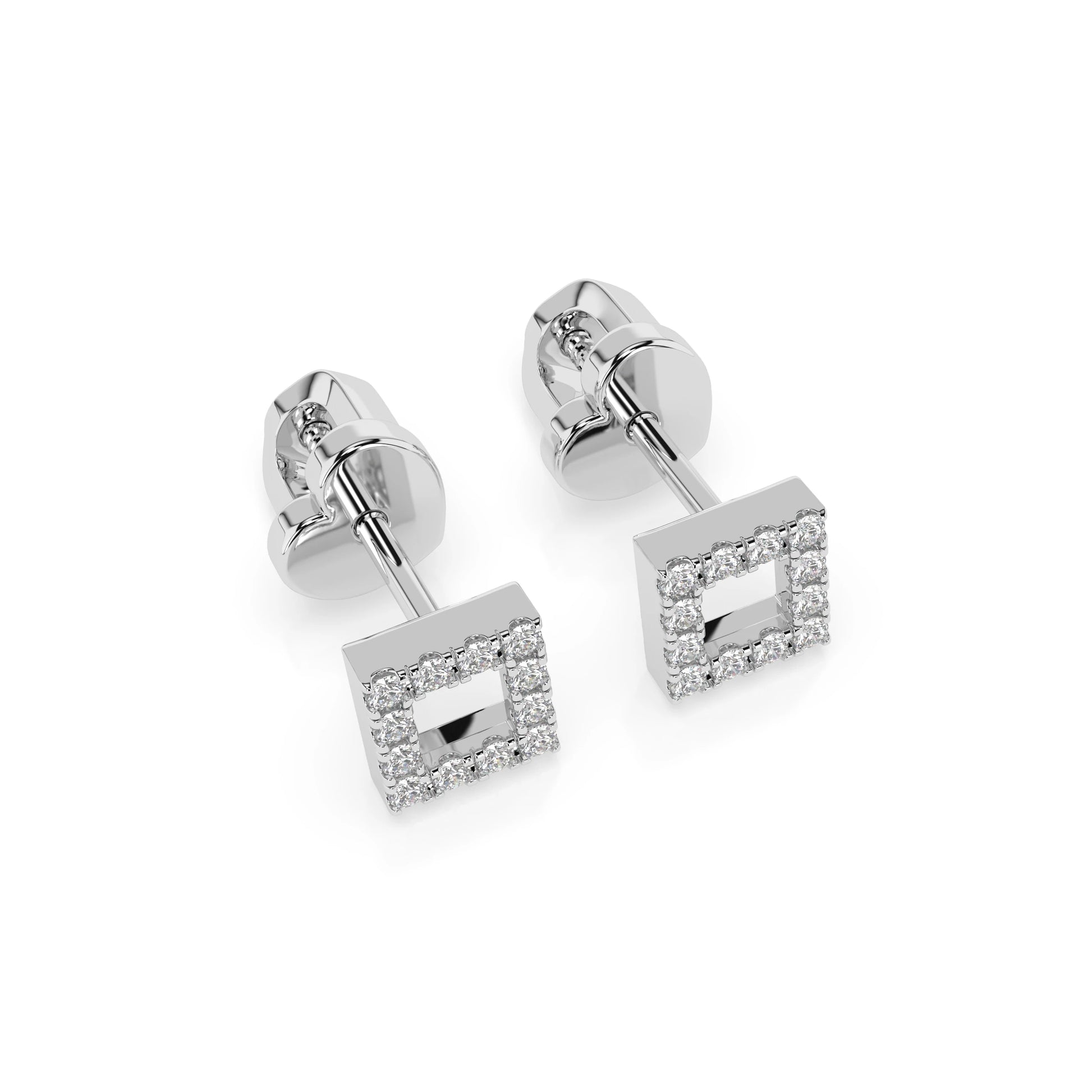Minimalism Earring (Round), 0.14 ct — 102-10053