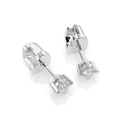 Solitaire Butterfly Earring (Round), 0.2 ct — 102-10025(3.0)