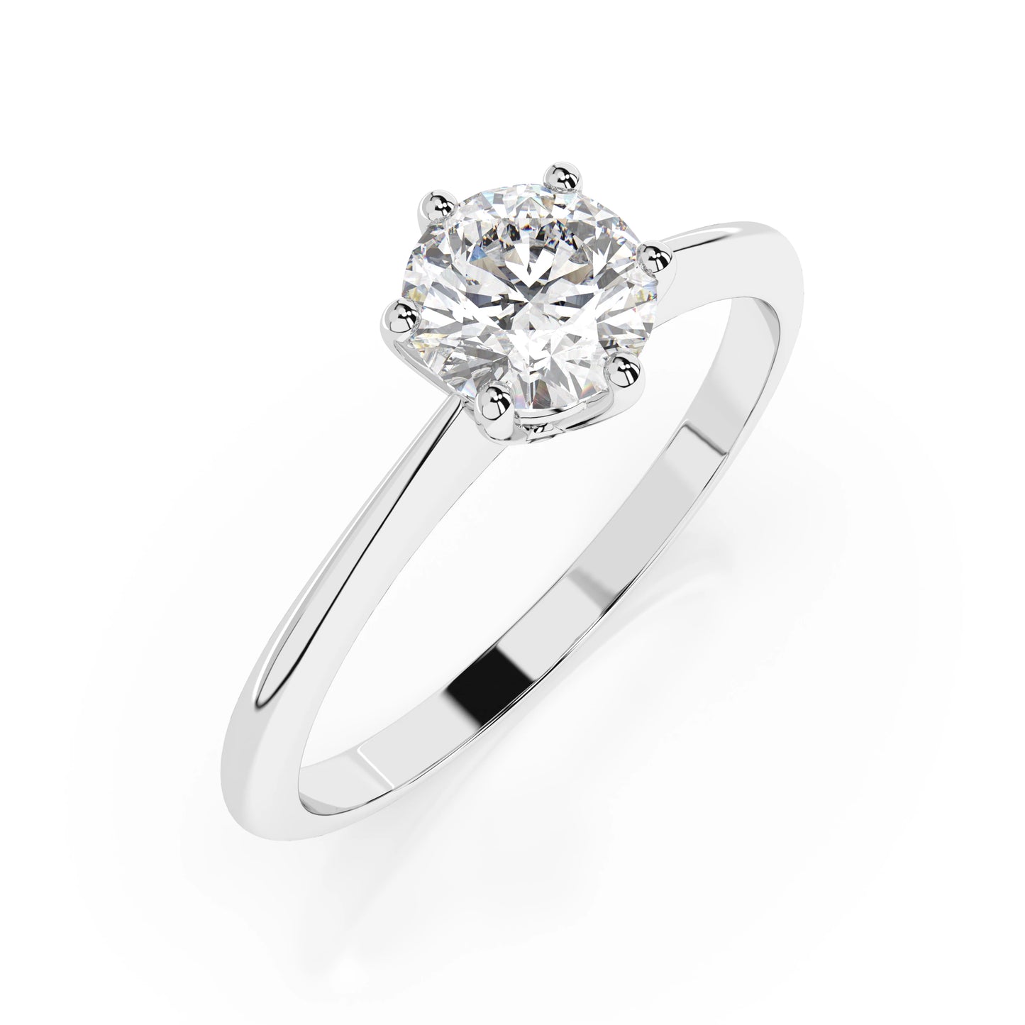 Solitaire Ring (Round), 0.35 ct — 101-10027(4.5)