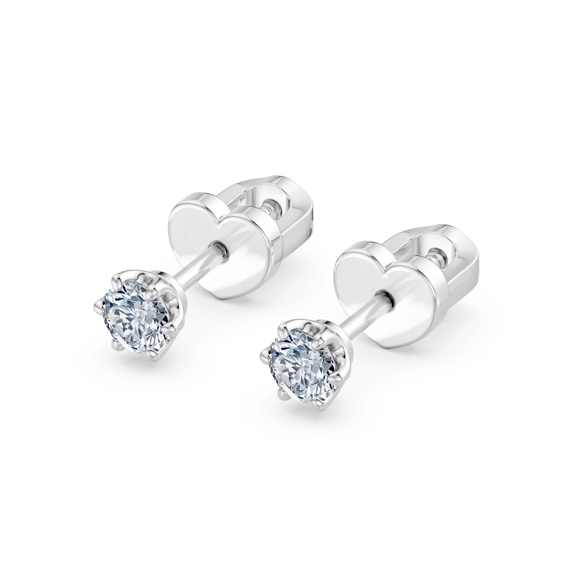 Solitaire Butterfly Earring, 0.2 ct — 102-10040/1(3.0)