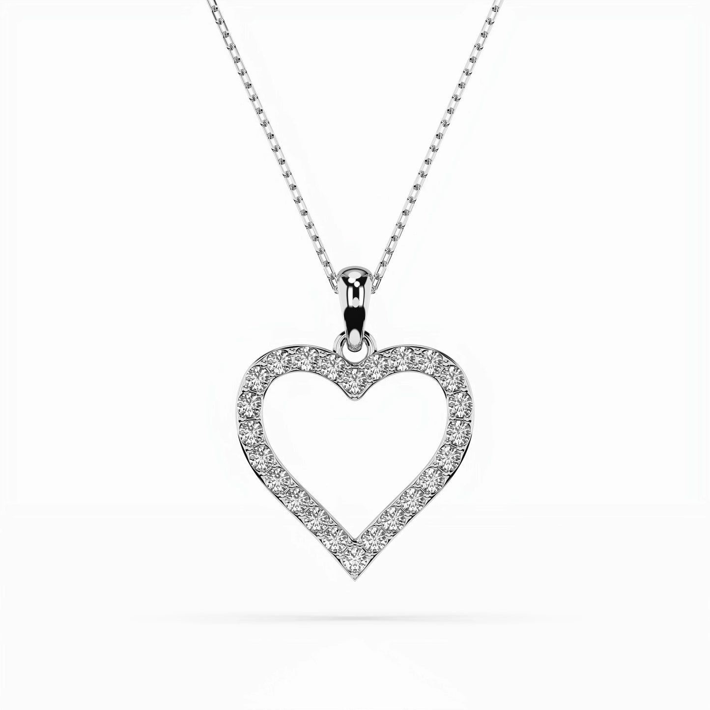 Minimalism Necklace (Round), 0.31 ct — 104-10060