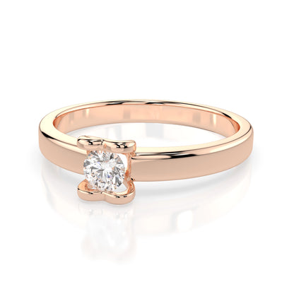 Solitaire Ring (Round), 0.15 ct — 101-10013(3.4)